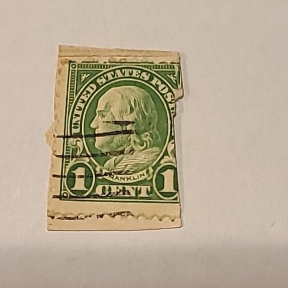 USA Stamp 1 C. 1 cent Benjamin Franklin Ben Green Postage Vintage Vtg Mail - Picture 3 of 5